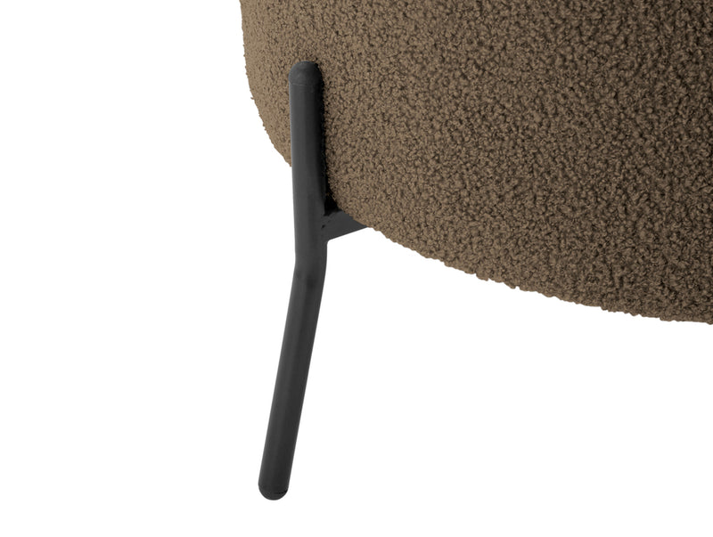 Stoel Noble Teddy Curl - Grijs - 75x73x73cm - Majorr