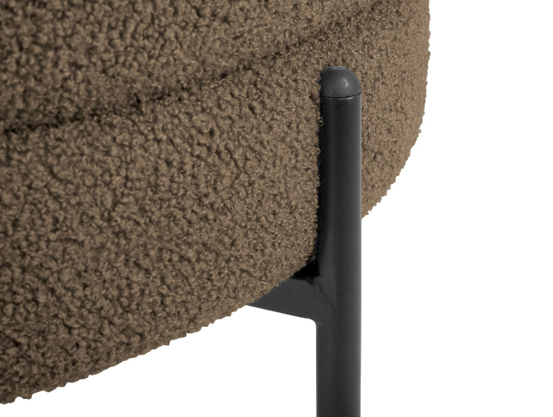 Stoel Noble Teddy Curl - Grijs - 75x73x73cm - Majorr