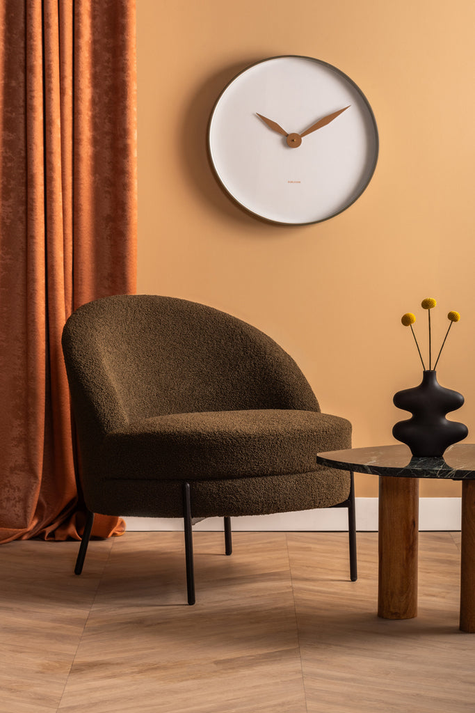 Stoel Noble Teddy Curl - Grijs - 75x73x73cm - Majorr
