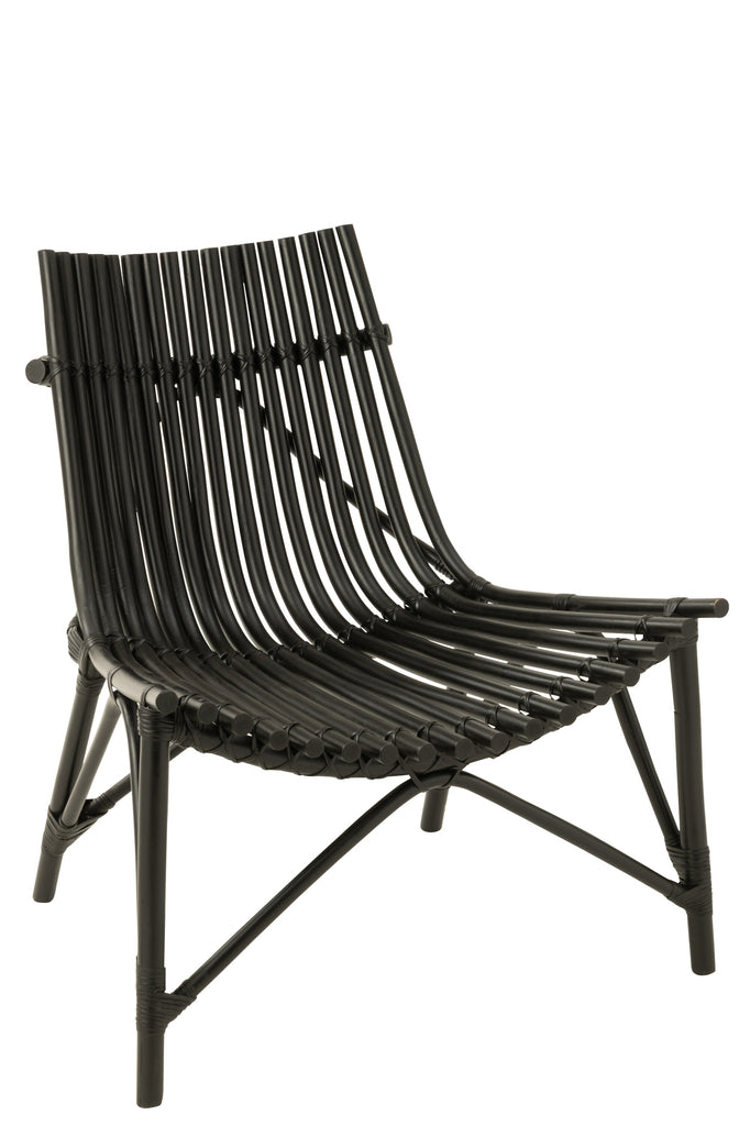 Chair Rattan Black - Majorr