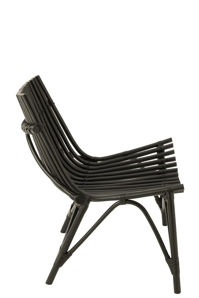 Chair Rattan Black - Majorr