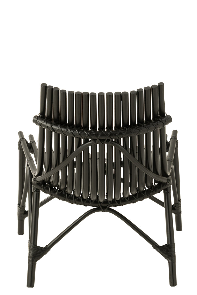 Chair Rattan Black - Majorr