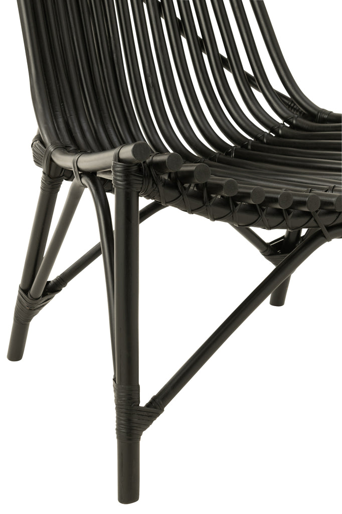 Chair Rattan Black - Majorr