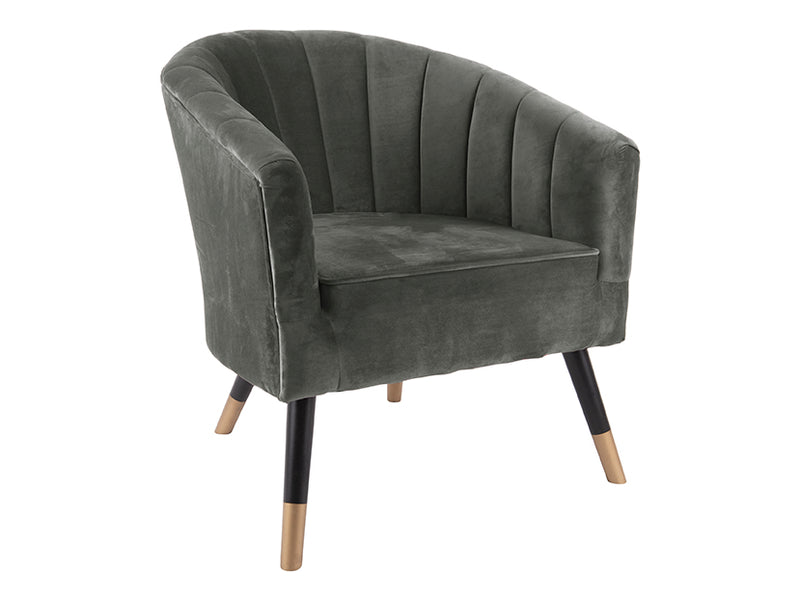 Stoel Royal - Velvet Taupe Groen - 70x71x80cm - Majorr