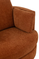 Chair Swivel Poplar Wood/Foam Rusty - Majorr