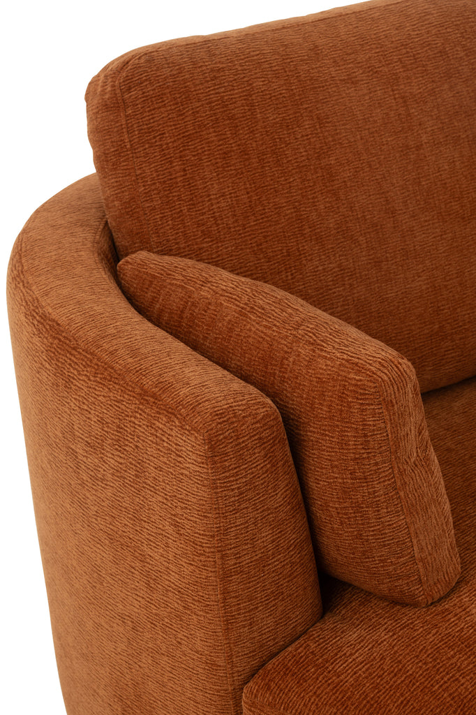 Chair Swivel Poplar Wood/Foam Rusty - Majorr