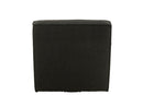 Chair Swivel Square Poplar Wood/Foam Black - Majorr