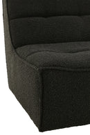 Chair Swivel Square Poplar Wood/Foam Black - Majorr