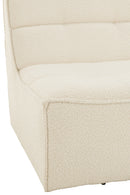 Chair Swivel Square Poplar Wood/Foam Cream - Majorr