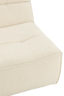 Chair Swivel Square Poplar Wood/Foam Cream - Majorr