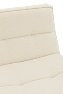 Chair Swivel Square Poplar Wood/Foam Cream - Majorr