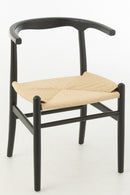 Chair Toon Beech Wood/Rope Black - Majorr
