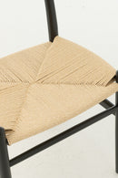 Chair Toon Beech Wood/Rope Black - Majorr