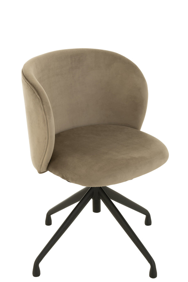 Chair Turn/Up/Down Velvet Dark Grey - Majorr