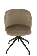 Chair Turn/Up/Down Velvet Dark Grey - Majorr
