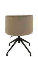 Chair Turn/Up/Down Velvet Dark Grey - Majorr