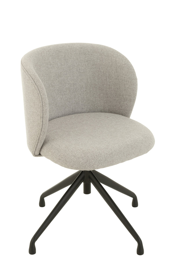 Chair Turn/Up/Down Linen Grey - Majorr