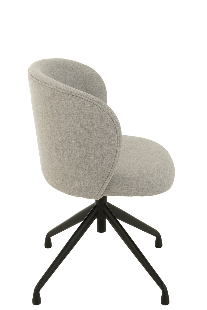 Chair Turn/Up/Down Linen Grey - Majorr