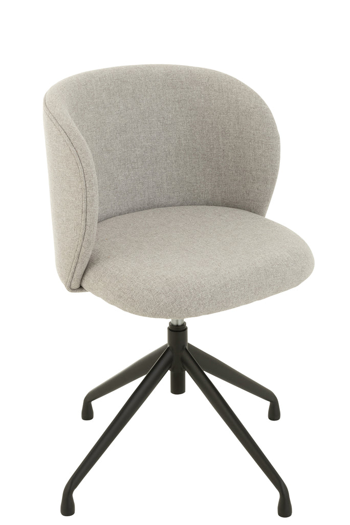 Chair Turn/Up/Down Linen Grey - Majorr