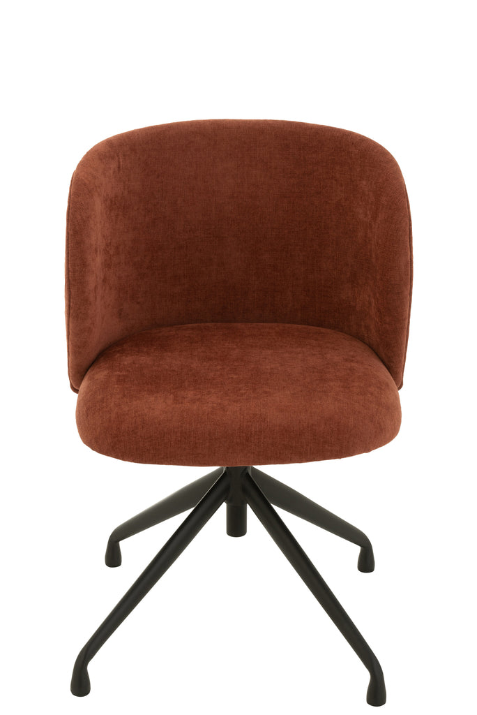 Chair Turn/Up/Down Textile Burgundy - Majorr