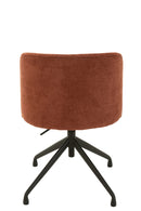 Chair Turn/Up/Down Textile Burgundy - Majorr
