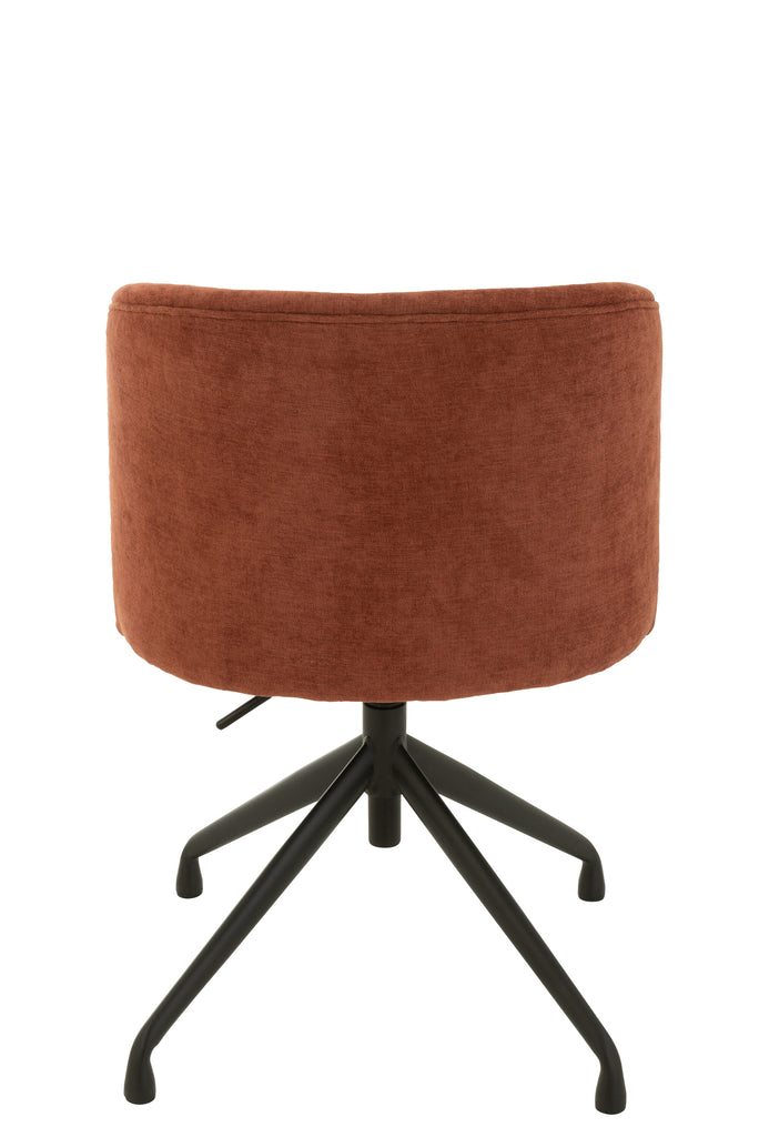 Chair Turn/Up/Down Textile Burgundy - Majorr