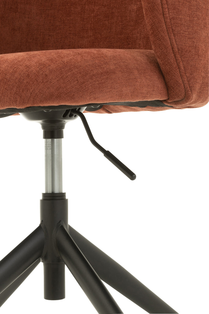 Chair Turn/Up/Down Textile Burgundy - Majorr