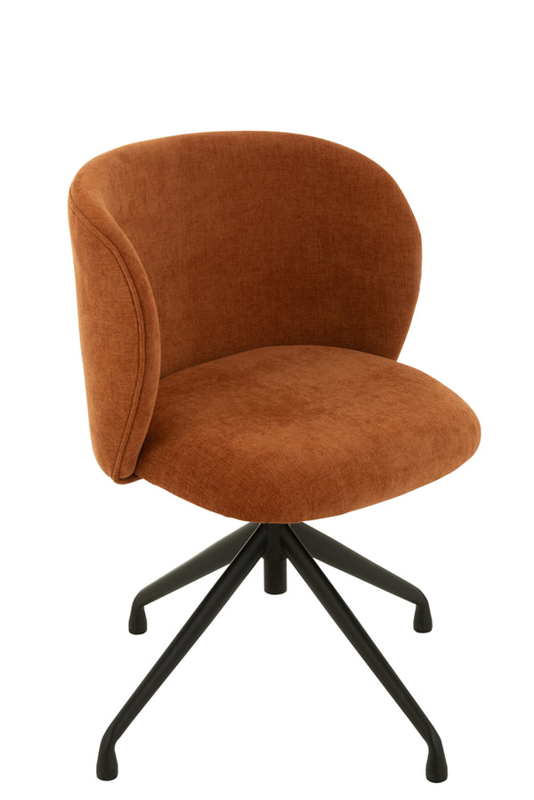 Chair Turn/Up/Down Textile Rusty - Majorr