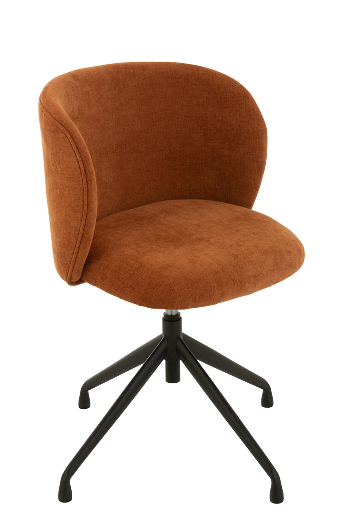 Chair Turn/Up/Down Textile Rusty - Majorr