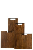 Chopping Board Long Mango Wood Brown Large - Majorr