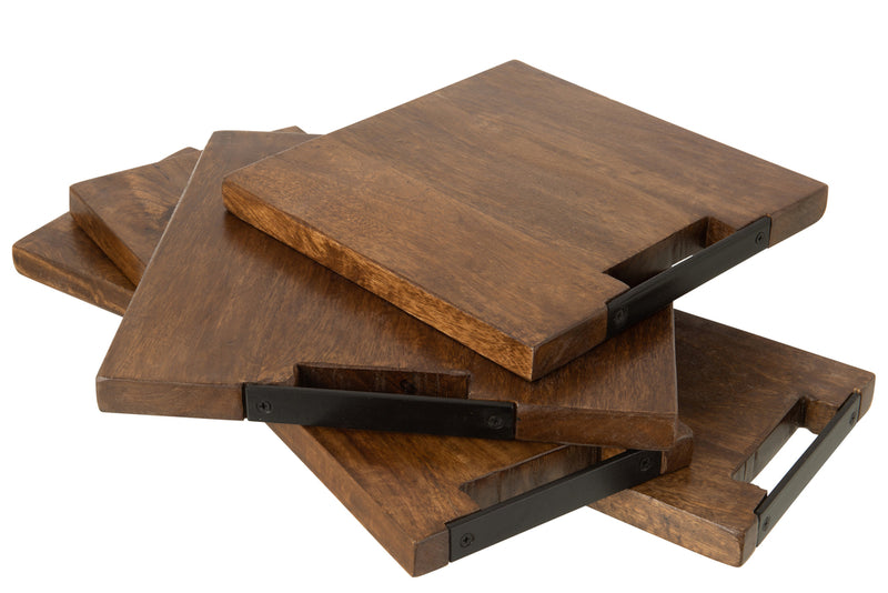 Chopping Board Long Mango Wood Brown Large