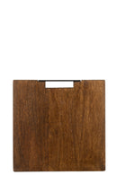 Chopping Board Square Mango Wood Brown Large - Majorr