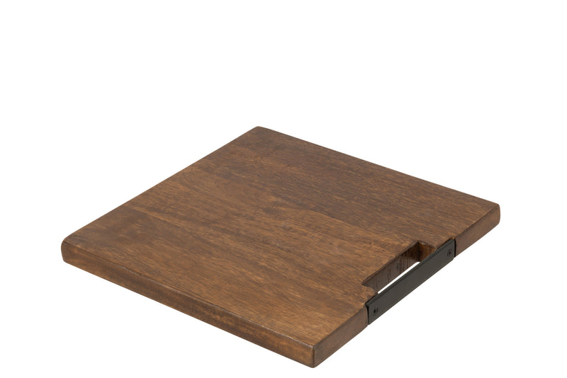 Chopping Board Square Mango Wood Brown Large - Majorr