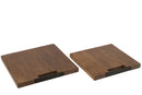 Chopping Board Square Mango Wood Brown Large - Majorr