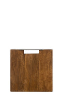 Chopping Board Square Mango Wood Brown Small - Majorr