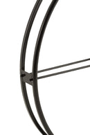 Clock Round Metal Black Small - Majorr