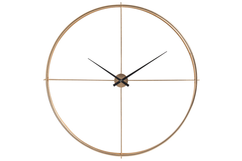 Clock Round Metal Gold - Majorr