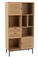 Closet Compartments Mdf/Metal Natural/Black - Majorr
