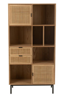 Closet Compartments Mdf/Metal Natural/Black - Majorr