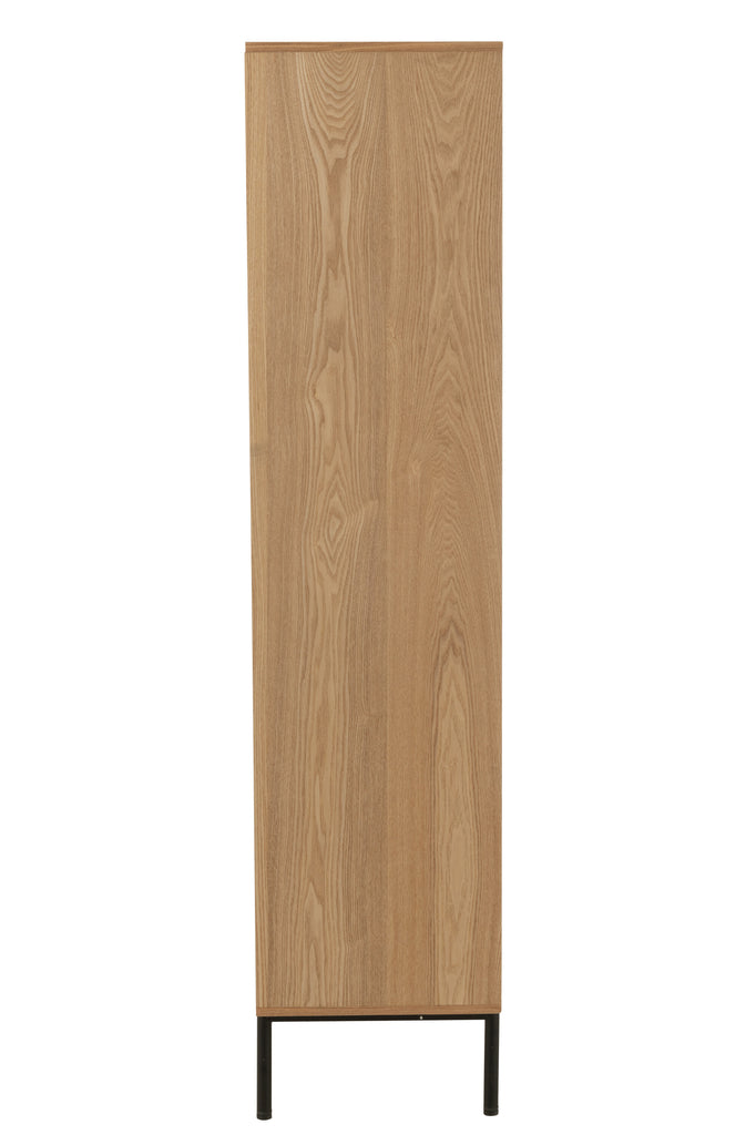 Closet Compartments Mdf/Metal Natural/Black - Majorr
