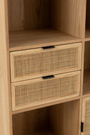 Closet Compartments Mdf/Metal Natural/Black - Majorr