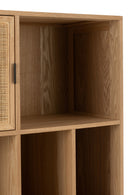 Closet Compartments Mdf/Metal Natural/Black - Majorr