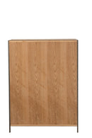 Closet Different Compartments Wood/Metal Natural - Majorr