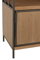 Closet Different Compartments Wood/Metal Natural - Majorr