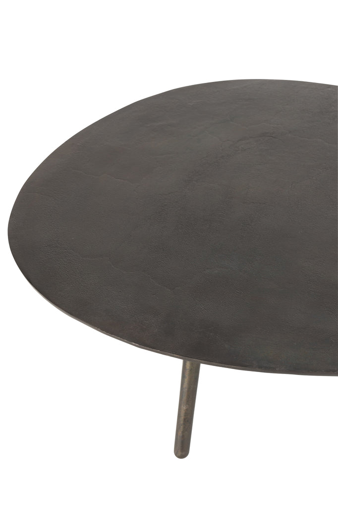 Coffee Table Drop Aluminium/Iron Black Large - Majorr