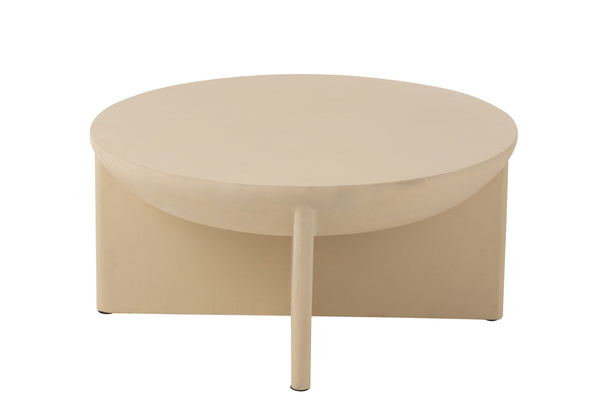 Table basse Halfy en bois de manguier beige
