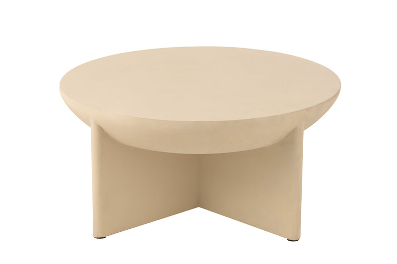 Coffee Table Halfy Mango Wood Beige - Majorr