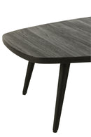 Coffee Table Rectangular Recycle Teak Black - Majorr