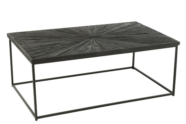 Coffee Table Shanil Wood/Iron Black - Majorr