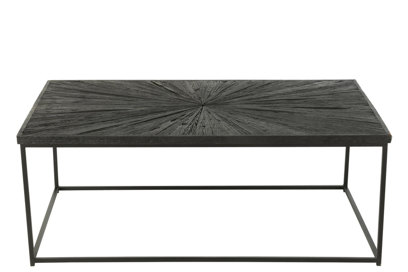 Coffee Table Shanil Wood/Iron Black - Majorr